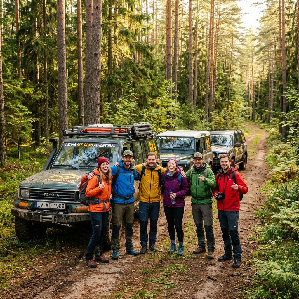Jeep group tour in Latvia